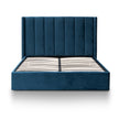 CBD6023-YO King Bed Frame - Teal Navy Velvet with Storage