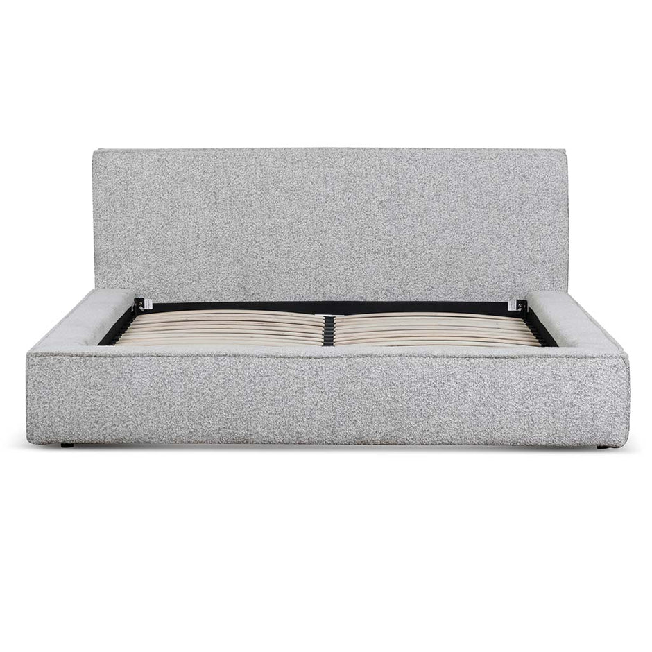 CBD6899-YO Queen Sized Bed Frame - Cloudy Pepper Boucle