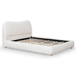 CBD8147-YO Queen Bed Frame - Cream White Boucle
