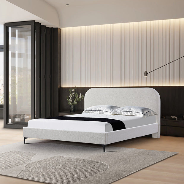 CBD8186-YO Queen Bed Frame - Cream White
