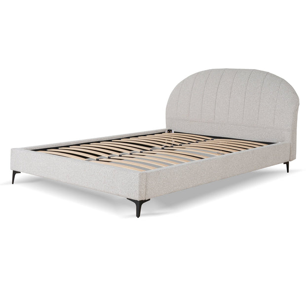 CBD8831-YO Fabric Queen Bed Frame - Clay Grey