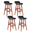Artiss 4x Bar Stools Wooden Stool Black