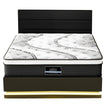 Artiss RGB LED Queen Bed Frame with 32cm Giselle Mattress Set
