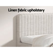 Artiss Bed Frame Queen Size Beige AMMY