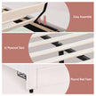 Artiss Double Bed Frame with 2 Storage Drawers Upholstered Velvet Platform Bed LED Headboard