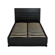 Artiss Bed Frame King Single Size LED Gas Lift Black LUMI