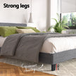 Artiss Bed Frame King Size Grey NEO