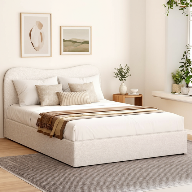 Artiss Bed Frame King Size Boucle DARA
