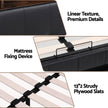 Artiss Double Bed Frame with Gas Lift Storage LED Lights Charging Station Headboard with Open Shelf