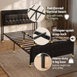 Artiss Double Bed Frame with Storage Headboard SAA Certified Charging Station