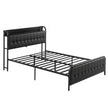 Artiss Queen Bed Frame with Storage Headboard SAA Certified Charging Station