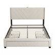 Artiss King Bed Frame with Charging Station and Storage Drawers Beige 300KG Noise Free
