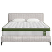 Artiss BedStory Queen Bed Frame with Mattress Set Platform Base Pocket Coil Linen Upholstered