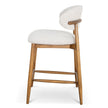 CBS10150-MY 65cm Coastal Beige Bar Stool - Walnut