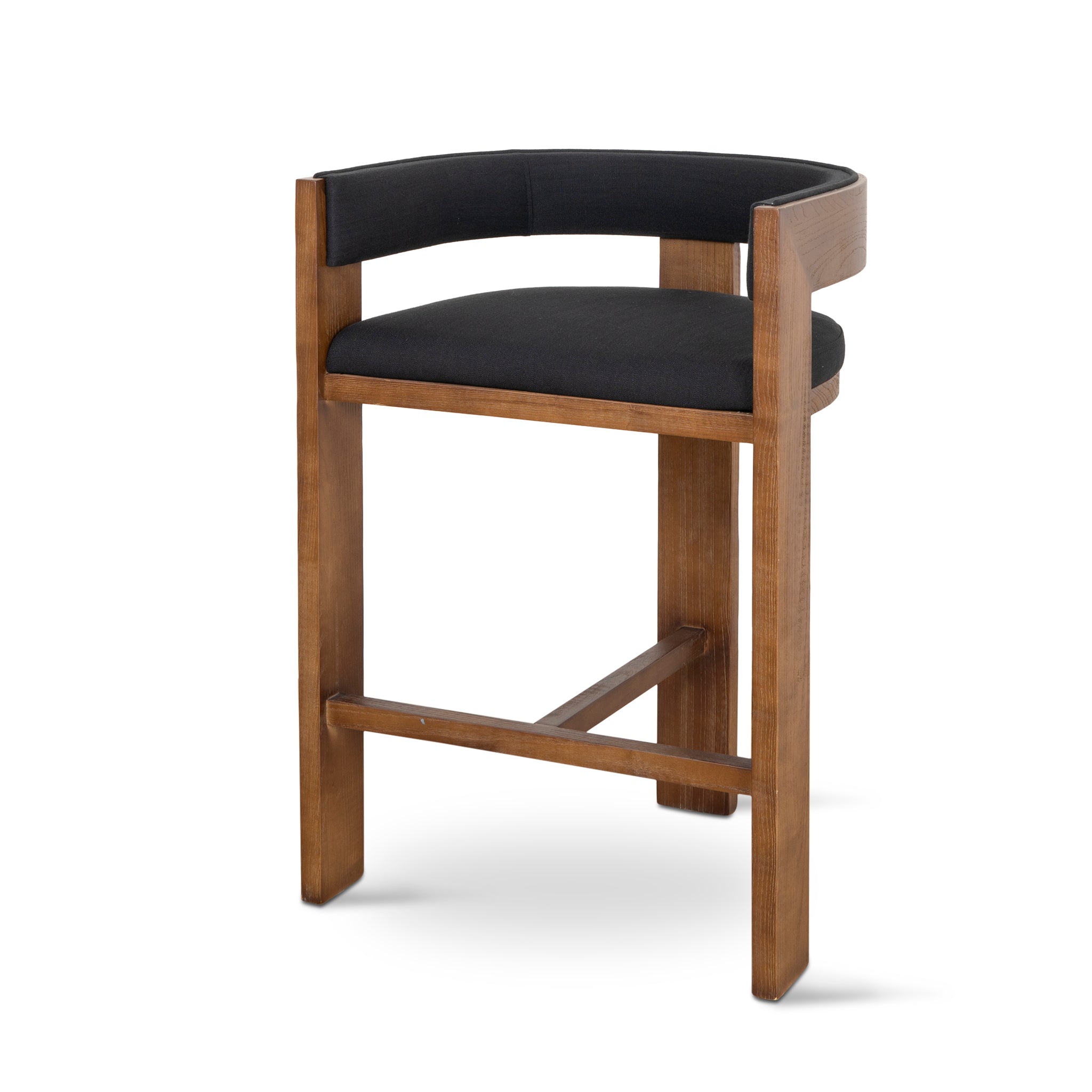 CBS10157-LJ Brown ELM Barstool - Black