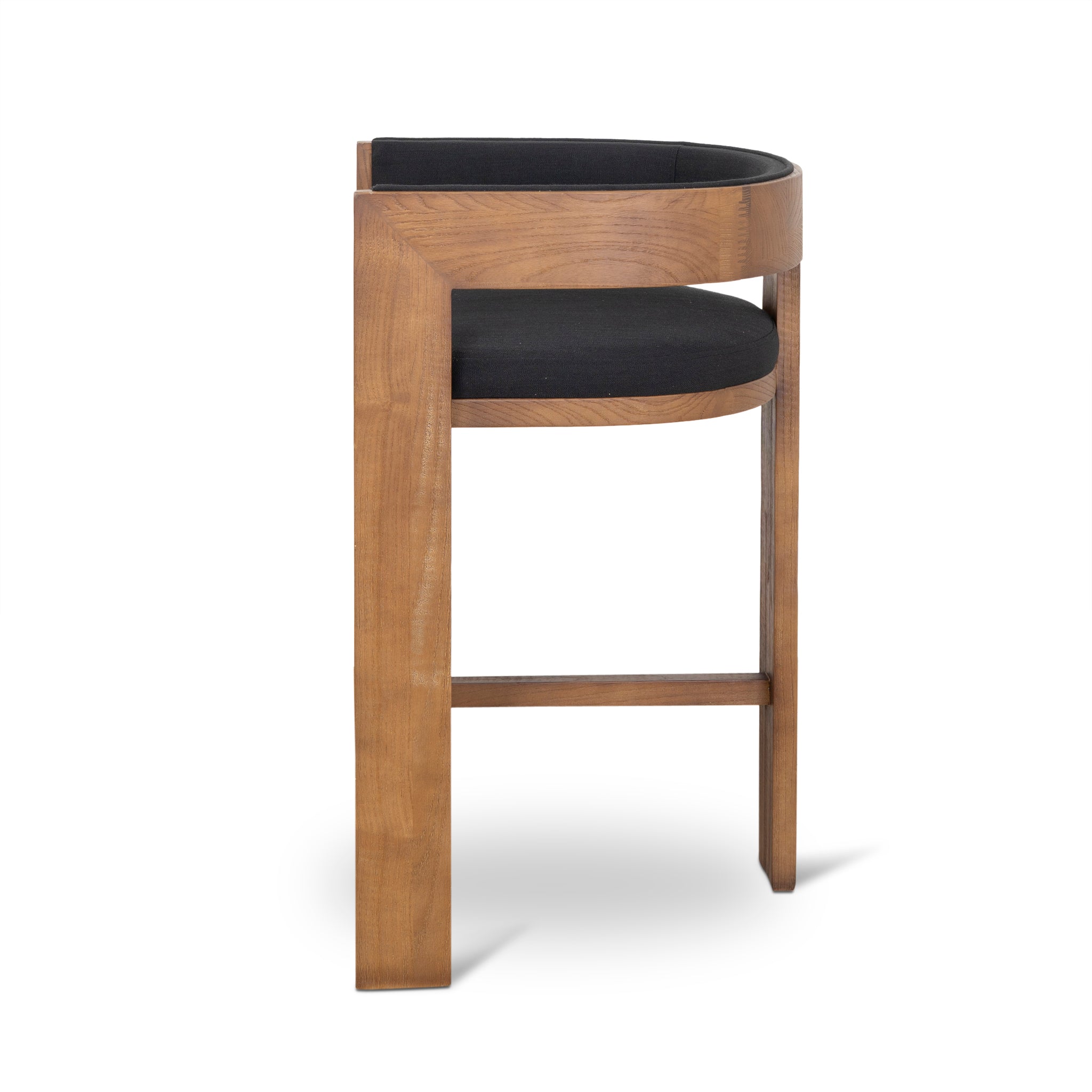 CBS10157-LJ Brown ELM Barstool - Black
