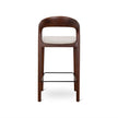 CBS10181-SD 65cm Dark Brown Bar Stool - Beige (Set of 2)