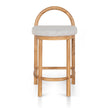 CBS10200-LJ 66cm Natural Bar Stool - Clay Grey