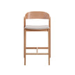CBS10293-SD Natural Bar Stool - Grey Seat
