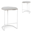 CBS10301-FH 65cm White Bar Stool - Clay Grey (Set of 2)