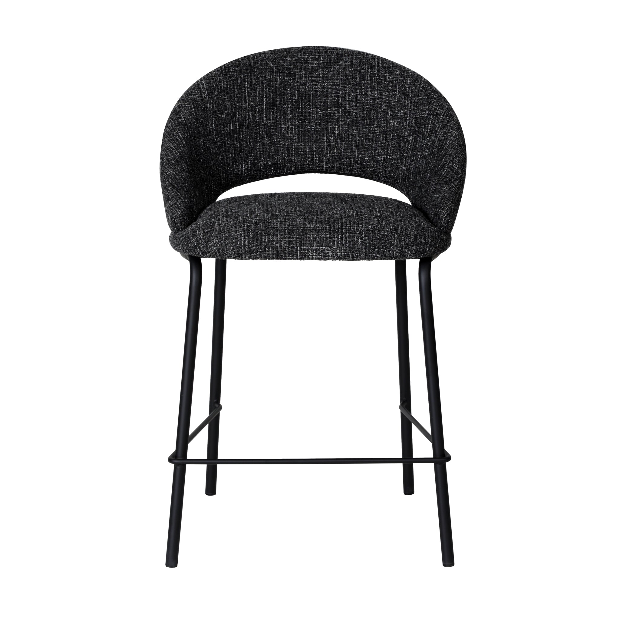 CBS10345-FH Black Bar Stool - Field Charcoal (Set of 2)