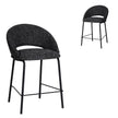 CBS10345-FH Black Bar Stool - Field Charcoal (Set of 2)