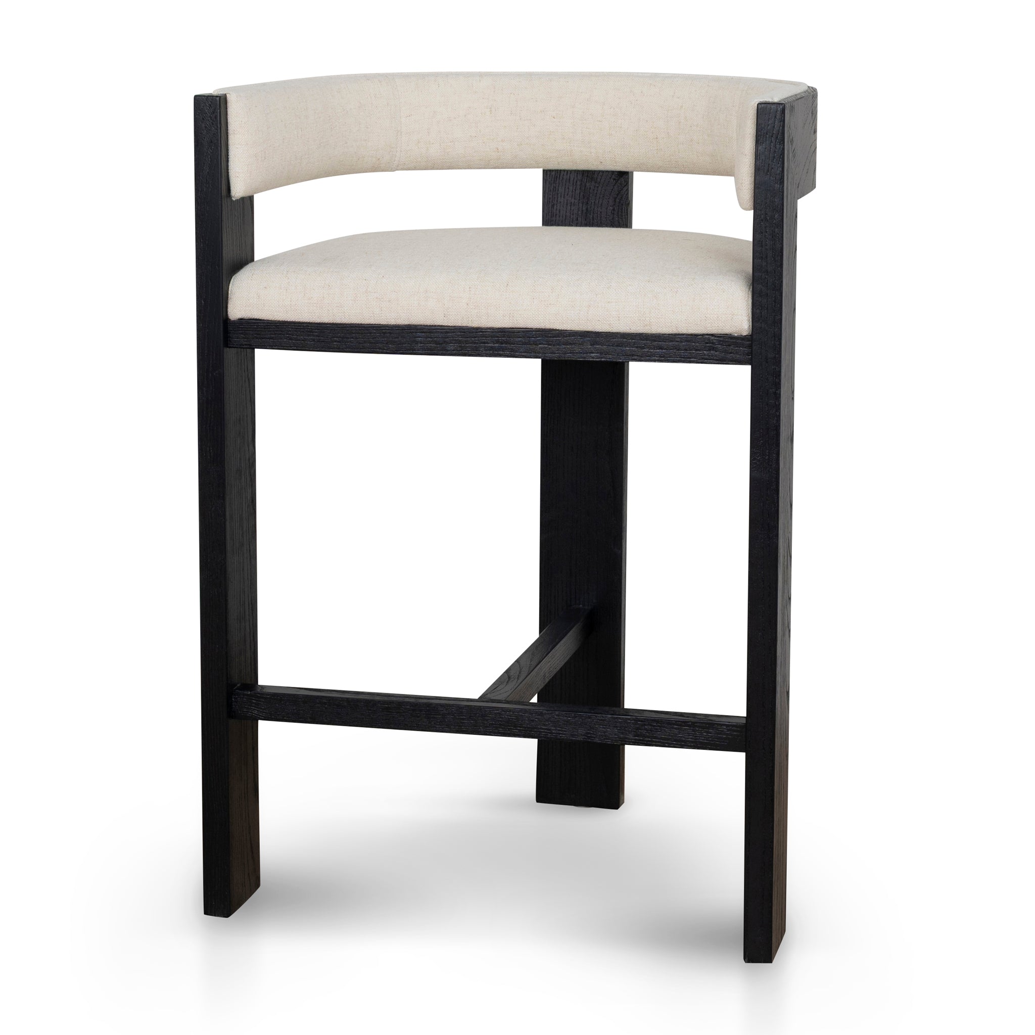 CBS10558-LJ Black ELM Barstool - Dawn Beige
