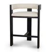 CBS10558-LJ Black ELM Barstool - Dawn Beige