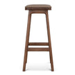 CBS12259-OW 67cm Walnut Bar Stool - Mocha Brown