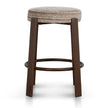 CBS12443-CI Walnut Barstool - Coconut Stripe