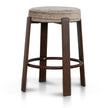 CBS12443-CI Walnut Barstool - Coconut Stripe