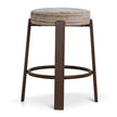CBS12443-CI Walnut Barstool - Coconut Stripe