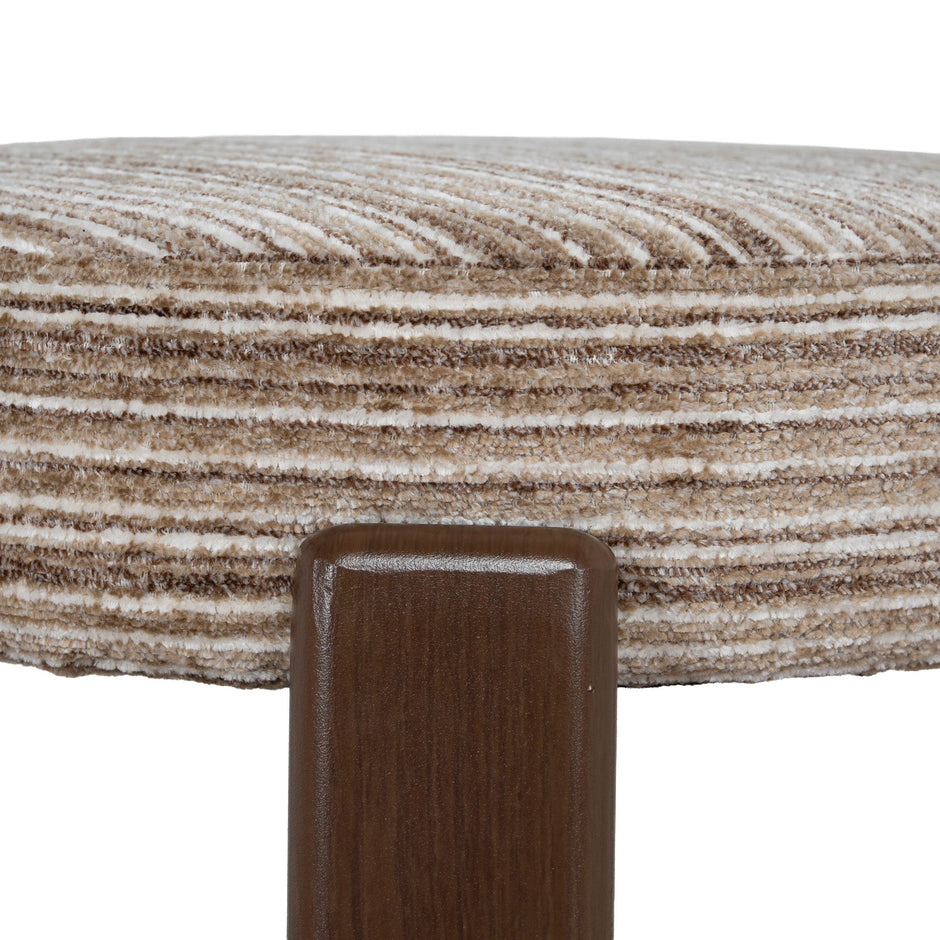 CBS12443-CI Walnut Barstool - Coconut Stripe