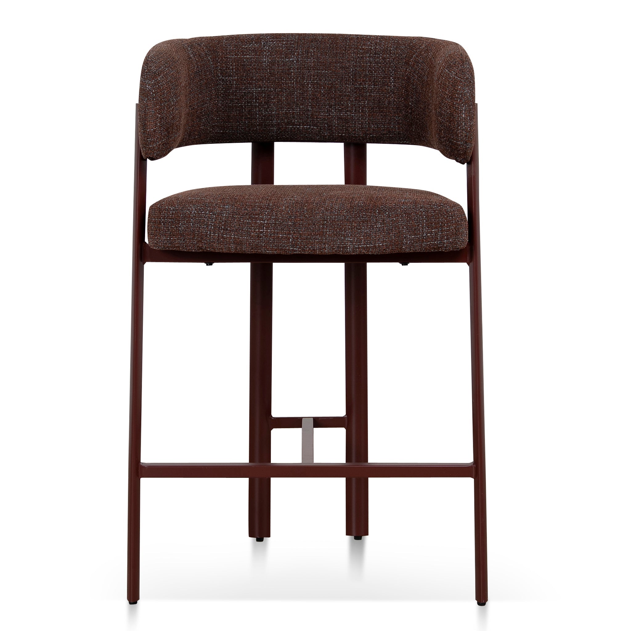 CBS12458-CI Red Barstool - Moss Brown (Set of 2)
