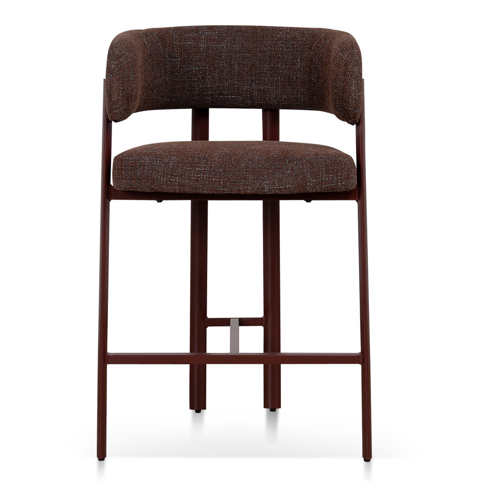 CBS12458-CI Red Barstool - Moss Brown (Set of 2)
