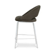 CBS12642-FH White Bar Stool - Dark Moss Green (Set of 2)