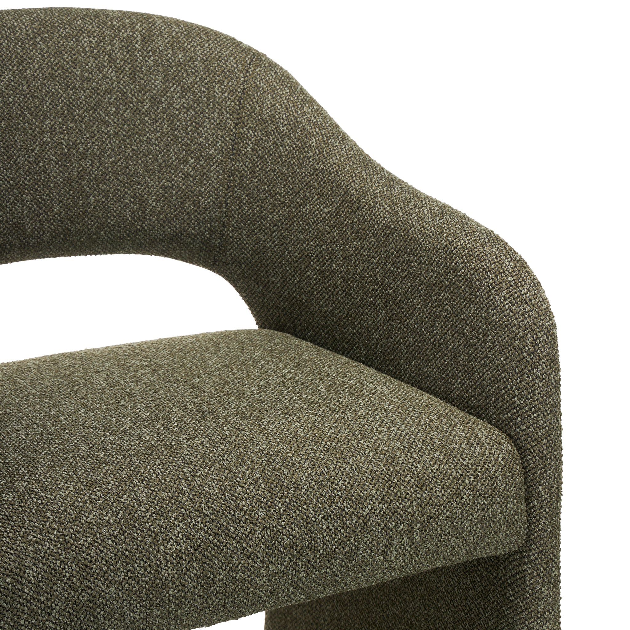 CBS12682-MR 65cm Fabric Bar Stool - Twill Green (Set of 2)