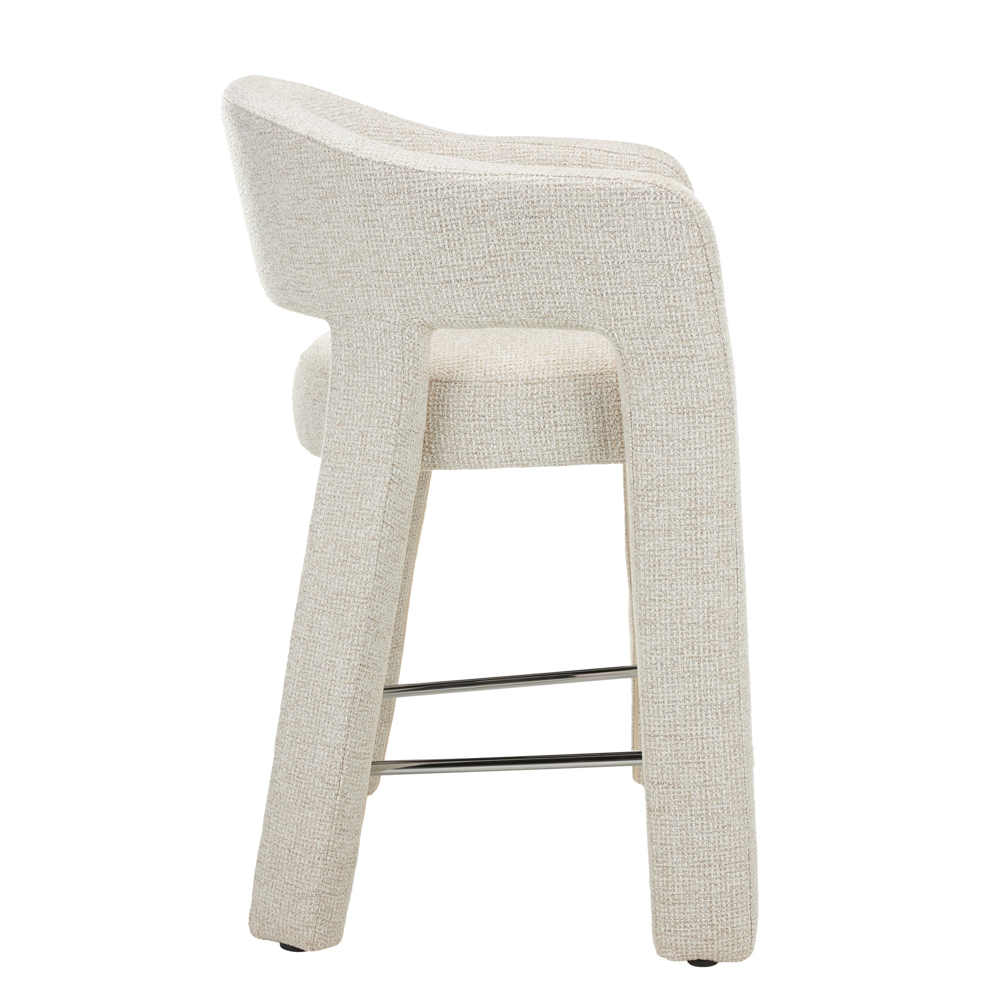 CBS12687-MR 66cm Fabric Bar Stool - Verona Ivory (Set of 2)