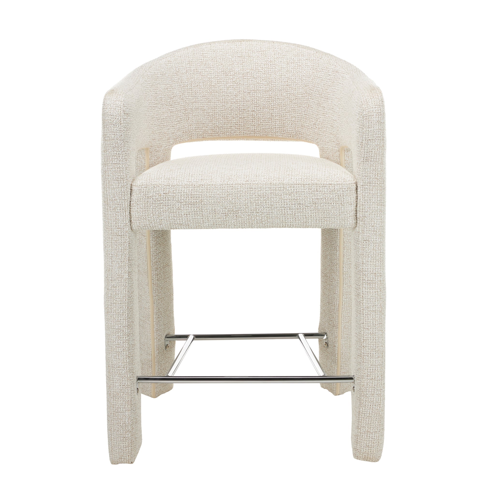 CBS12687-MR 66cm Fabric Bar Stool - Verona Ivory (Set of 2)