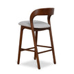 CBS12741-NX 65cm Walnut Bar Stool - Naxos Beige