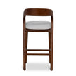 CBS12741-NX 65cm Walnut Bar Stool - Naxos Beige