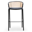 CBS6766-SD 75cm Fabric Bar Stool - Black Legs