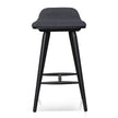 CBS6856-DR 65cm Wooden Bar Stool - Charcoal Black