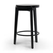 CBS8163-SU 65cm Solid wood Bar Stool - Full Black - Last one