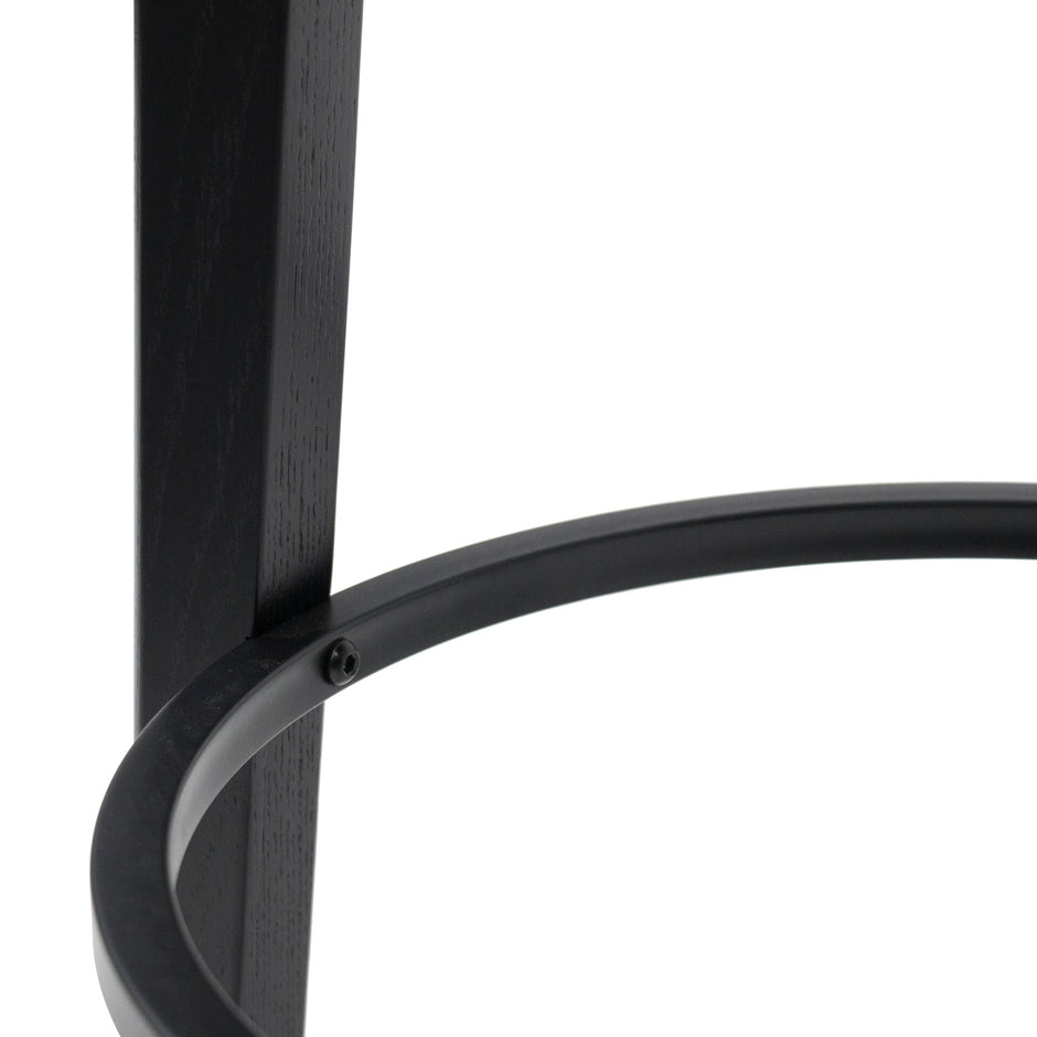 CBS8163-SU 65cm Solid wood Bar Stool - Full Black - Last one