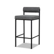 CBS8169-FH 65cm Fabric Bar Stool - Spec Smoke Grey (Set of 2)