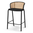 CBS8376-SD Fabric Bar Stool - Black Legs (Set of 2)