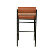 CBS8418-FH 65cm Fabric Bar Stool - Brown (Set of 2)