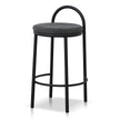 CBS8457-FH 65cm Fabric Bar Stool - Charcoal Grey (Set of 2)