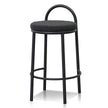 CBS8458-FH 65cm Bar Stool - Black Boucle (Set of 2)